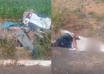 Homem pede carona, furta caminhonete e capota veículo durante fuga no Piauí, diz polícia