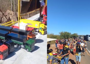 Colecionadores expõem cerca de 80 caminhões em miniatura em desfile no Sul do PI; vídeo