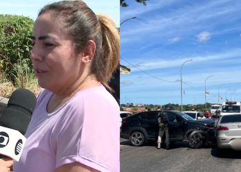 ‘Toda me tremendo’, empresária descreve como quase foi atingida por motorista que bateu em 4 veículos sobre ponte no PI