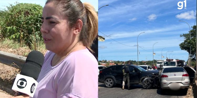 ‘Toda me tremendo’, empresária descreve como quase foi atingida por motorista que bateu em 4 veículos sobre ponte no PI
