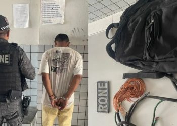 Alunos têm aulas suspensas em escola pública após furto de fios de energia em Teresina; suspeito foi preso