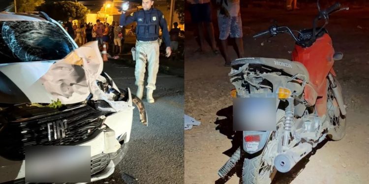 Mãe de 63 anos morre e filha fica ferida em acidente entre moto e carro na BR-407, no Piauí